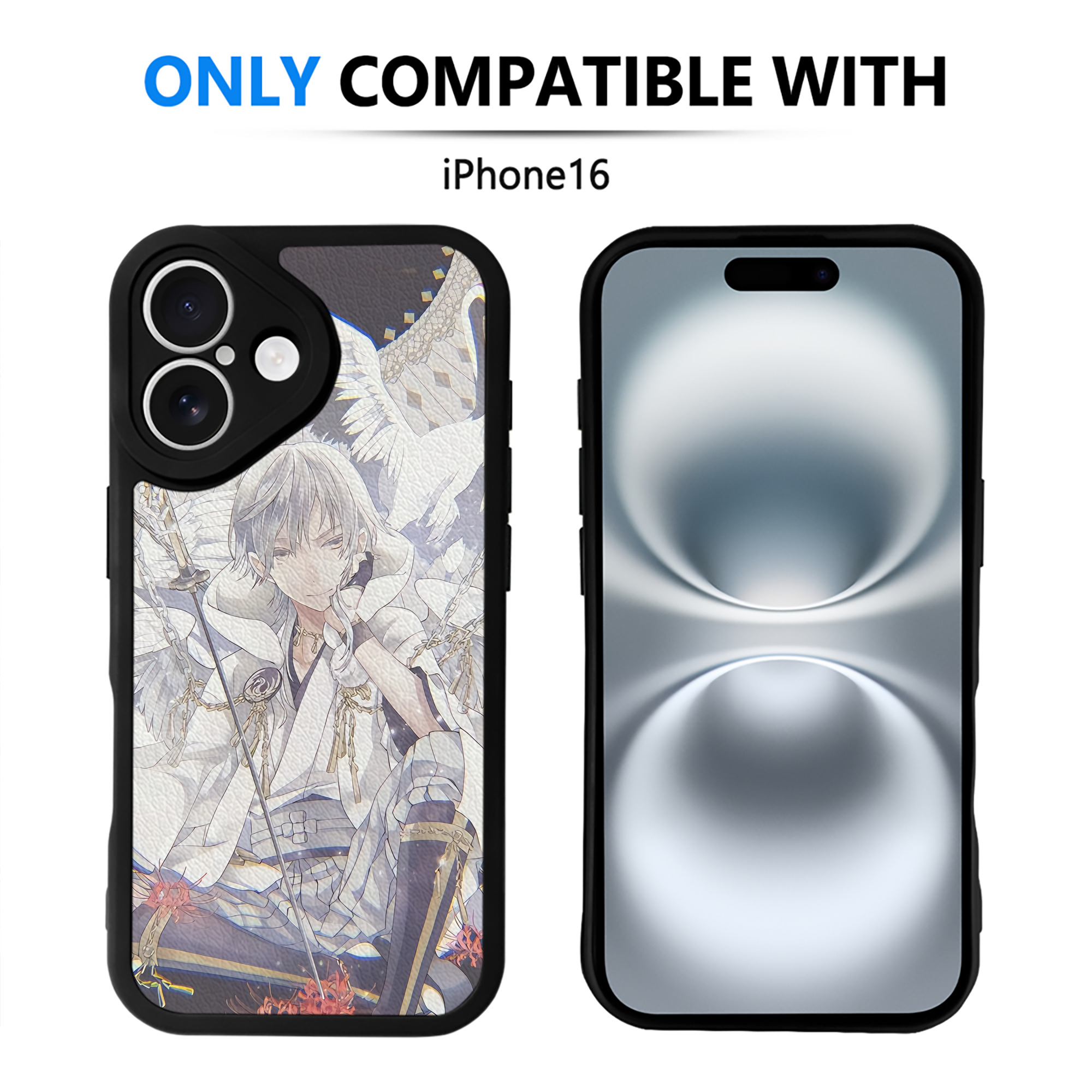 （画像用） 刀剣乱舞 Touken Ranbu 【iPhone 16シリーズ対応】シリコンスマホケース（レザー調） 材質：シリコン